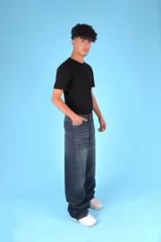 Baggy Wolf-Print Jeans