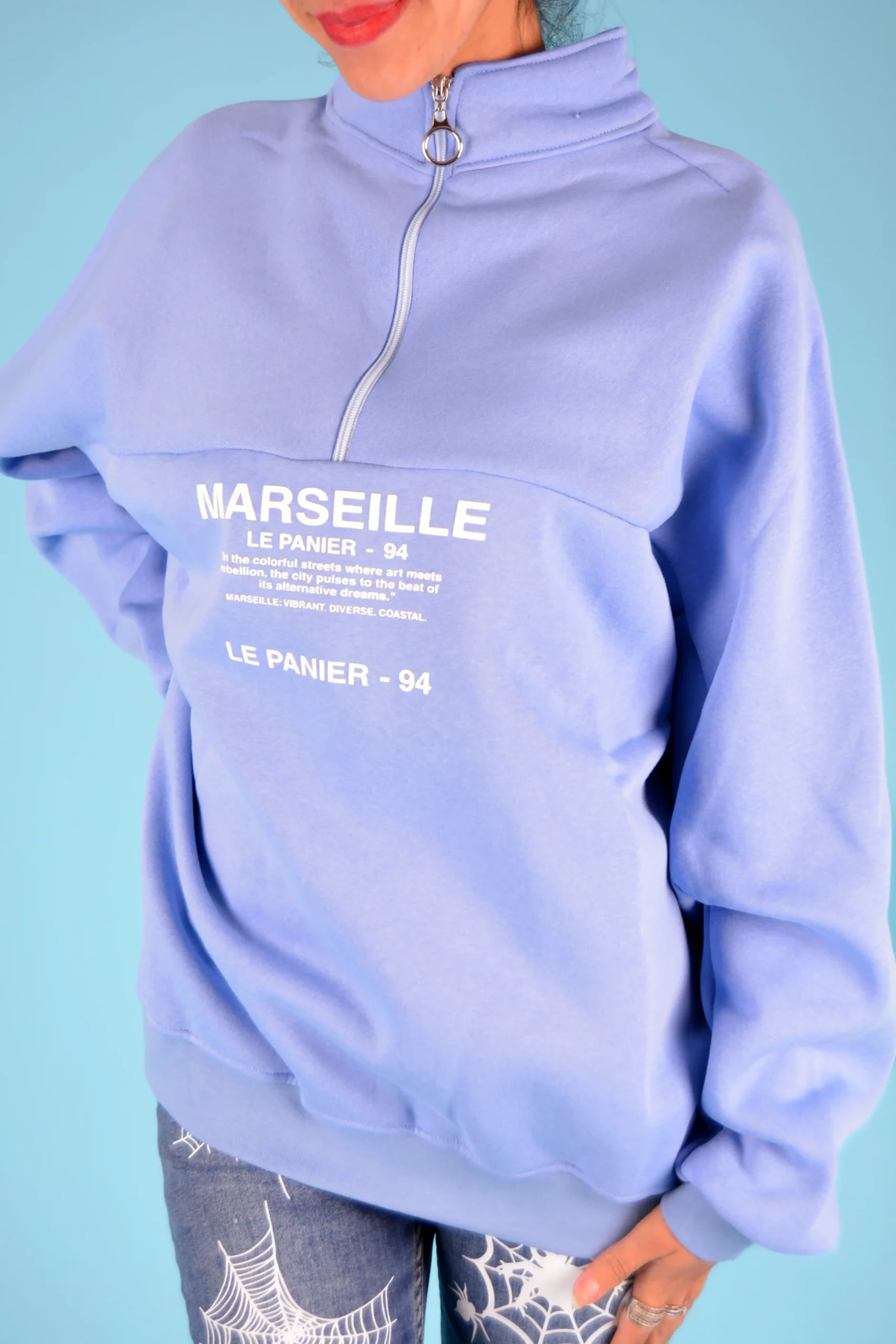 Marseille Le Panier Zip-Up Sweatshirt